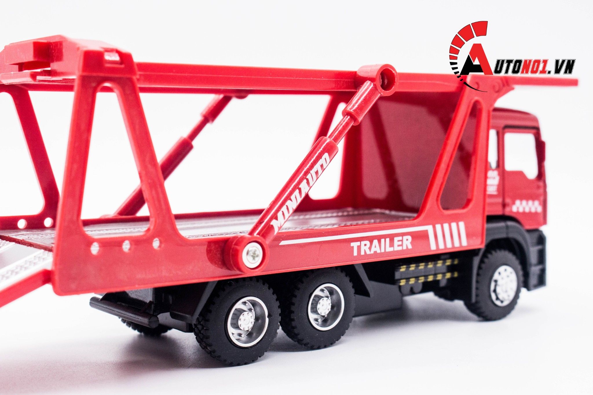  MÔ HÌNH XE TẢI CHỞ XE RED 1:50 MINIAUTO 4949 