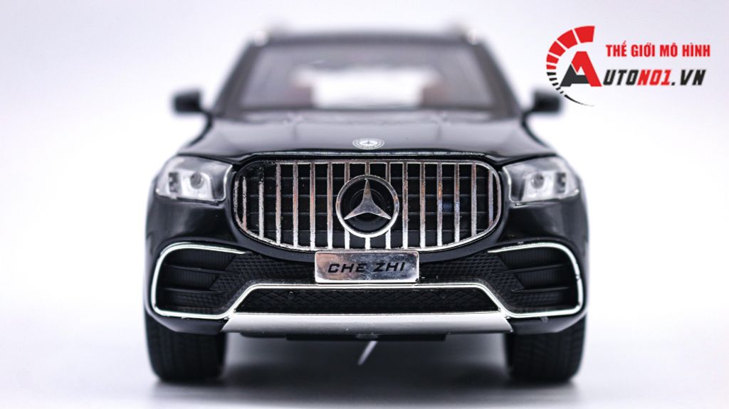 MÔ HÌNH XE MERCEDES BENZ GLS63 AMG 2021 BLACK 1:24 CHEZHI 7943