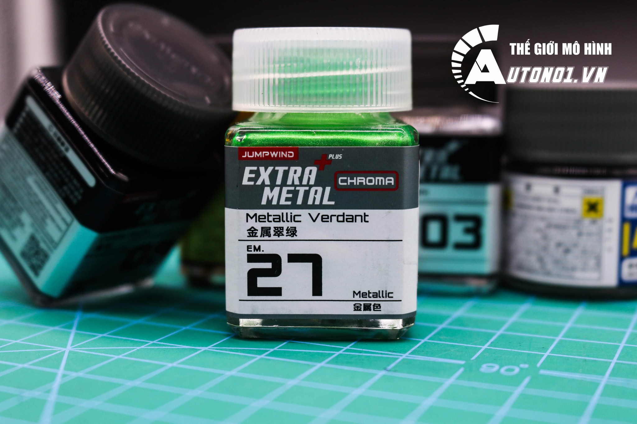  Lacquer em.27 metallic verdantsơn mô hình màu xanh petronas 18ml Jumpwind EM27 