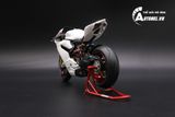  Mô hình xe cao cấp Ducati 1199 Panigale White Pearl Carbon 1:12 Tamiya D059 