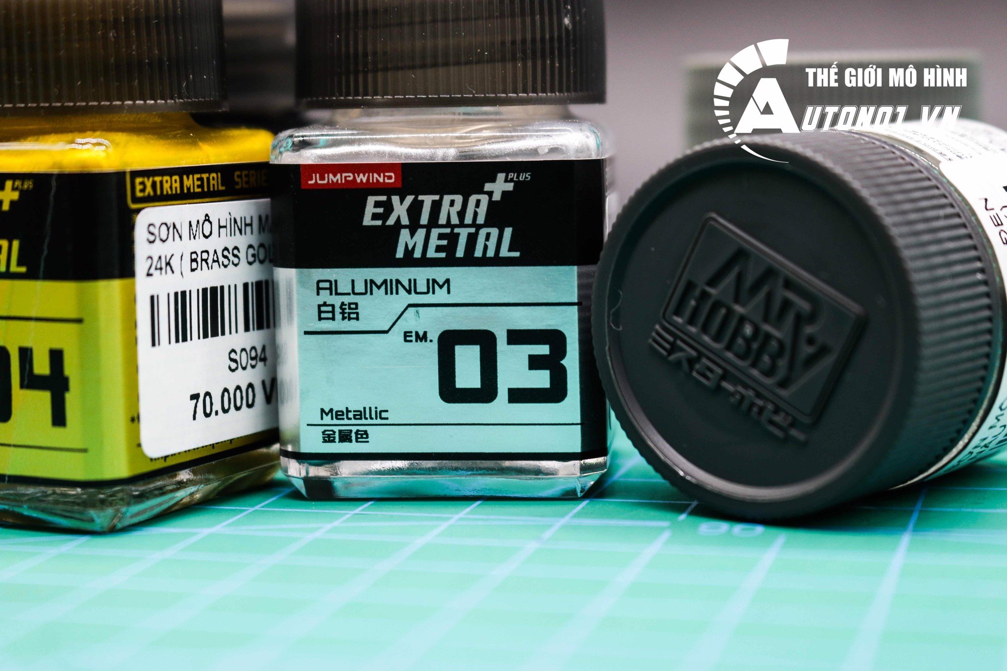  Lacquer em.03 aluminium sơn mô hình màu kim loại bạc 18ml Jumpwind EM03 