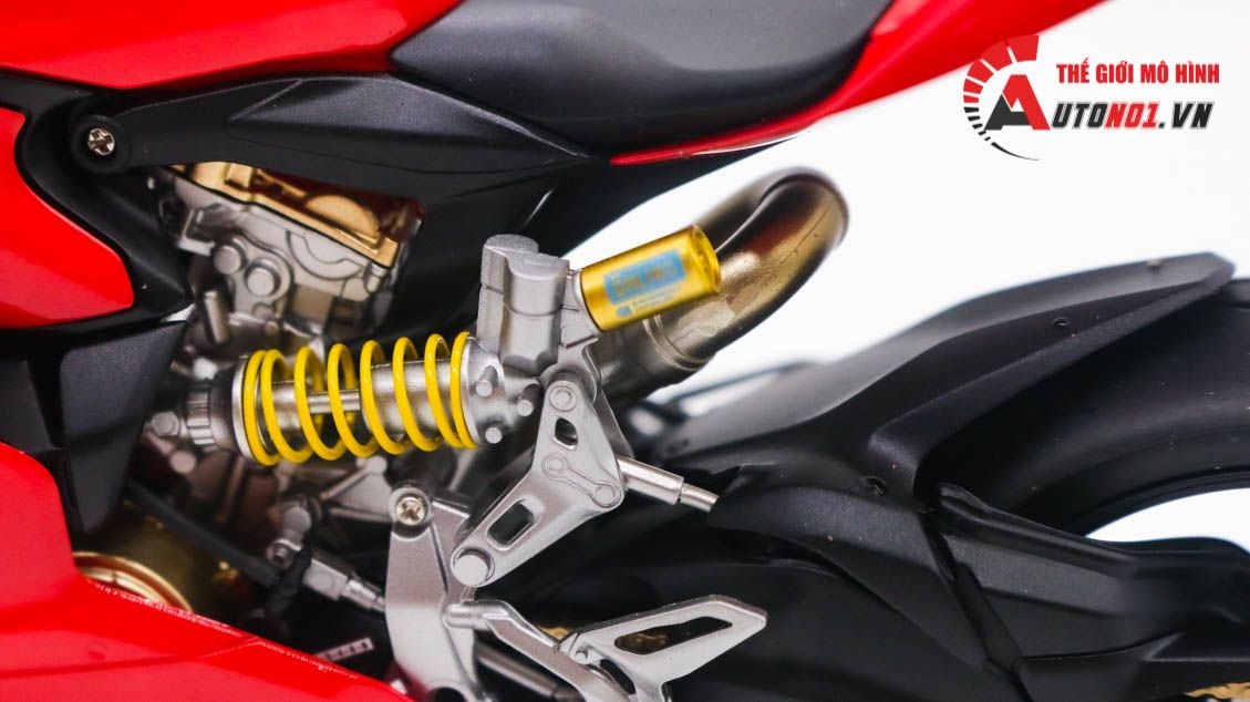  Mô hình xe cao cấp Ducati 1199 Panigale độ nồi khô red 1:12 Tamiya D227I 