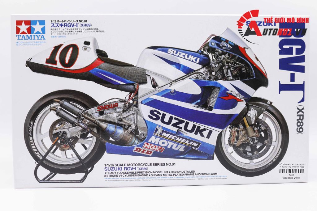 MÔ HÌNH KIT SUZUKI RGV - R BLUE 1:12 TAMIYA 7400