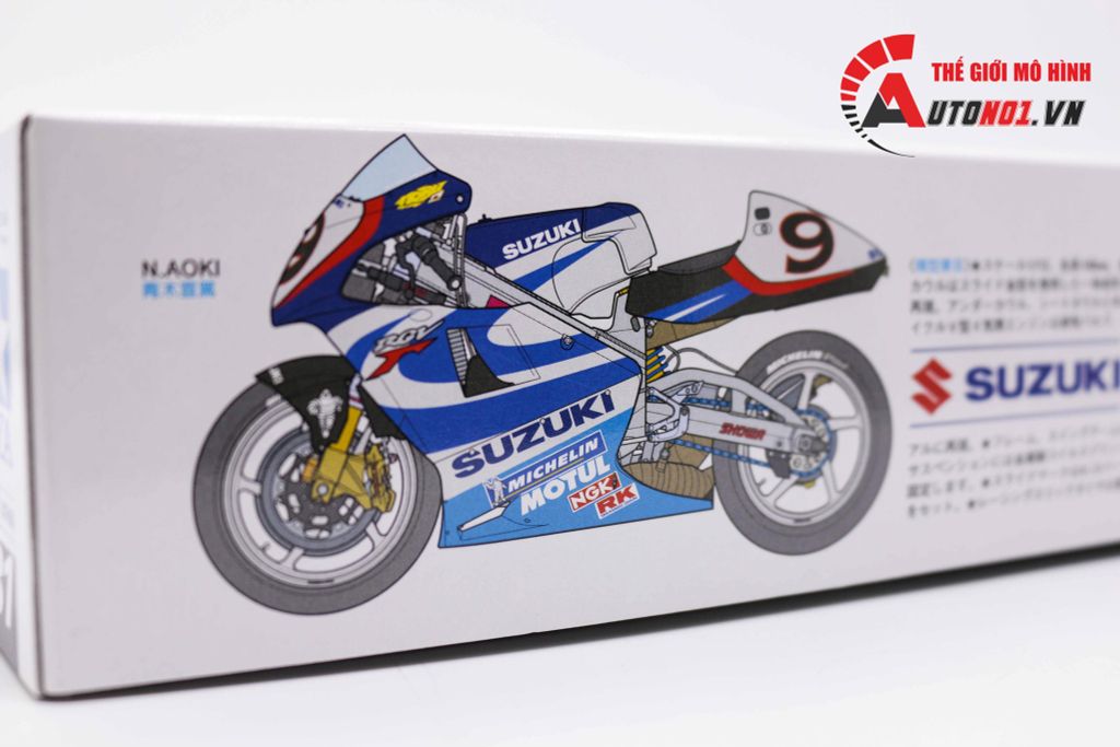 MÔ HÌNH KIT SUZUKI RGV - R BLUE 1:12 TAMIYA 7400