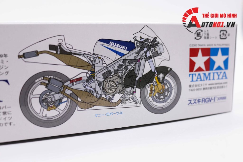 MÔ HÌNH KIT SUZUKI RGV - R BLUE 1:12 TAMIYA 7400