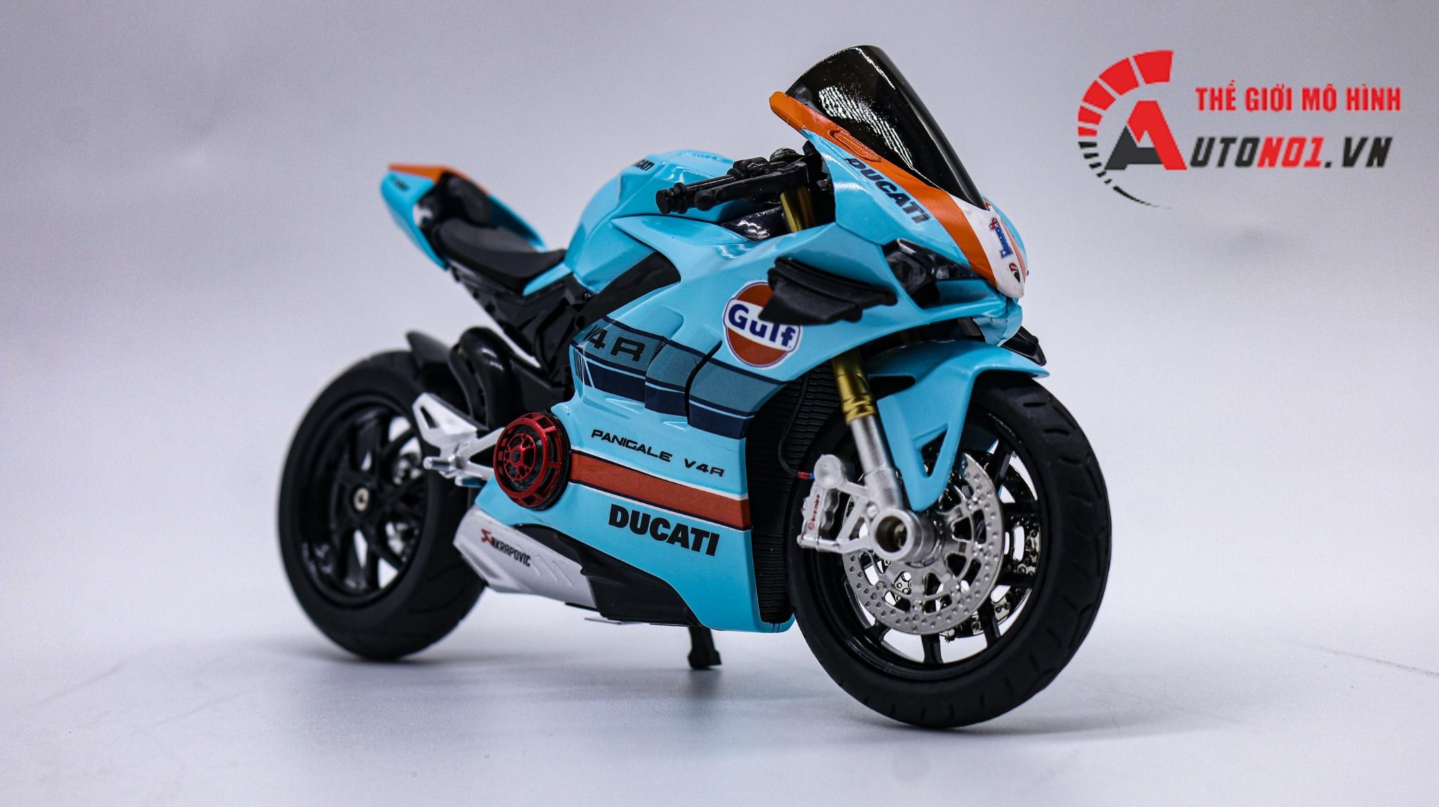  Mô hình xe độ Ducati V4s Gulf Nồi Khô Tỉ Lệ 1:12 Autono1 D223b 