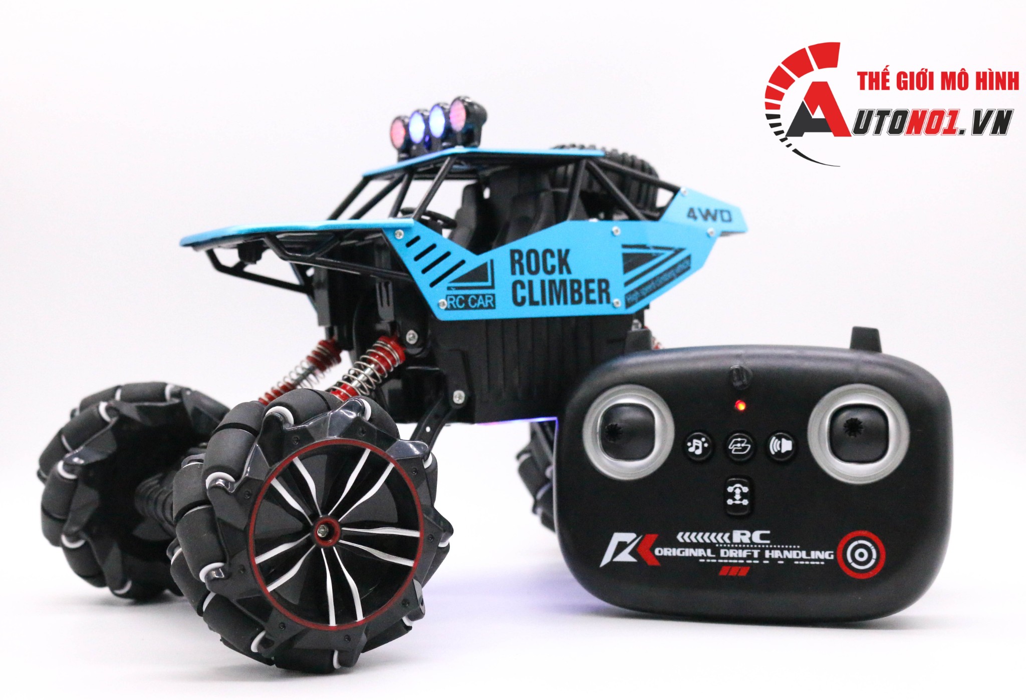 MÔ HÌNH XE ĐIỀU KHIỂN Ô TÔ OFF ROAD CÓ ĐÈN NHẠC ROCK CLIMBER 4WD TỈ LỆ 1:12 6480