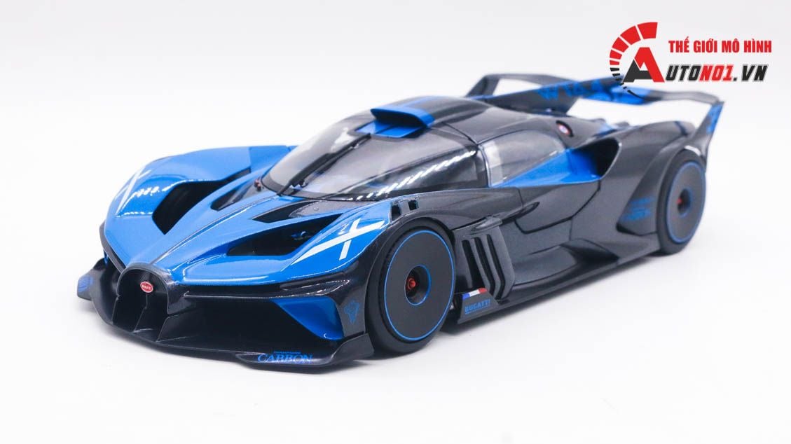  Mô hình xe Bugatti Bolide W16.4 year 2020 carbon 1:18 Bburago 8130 