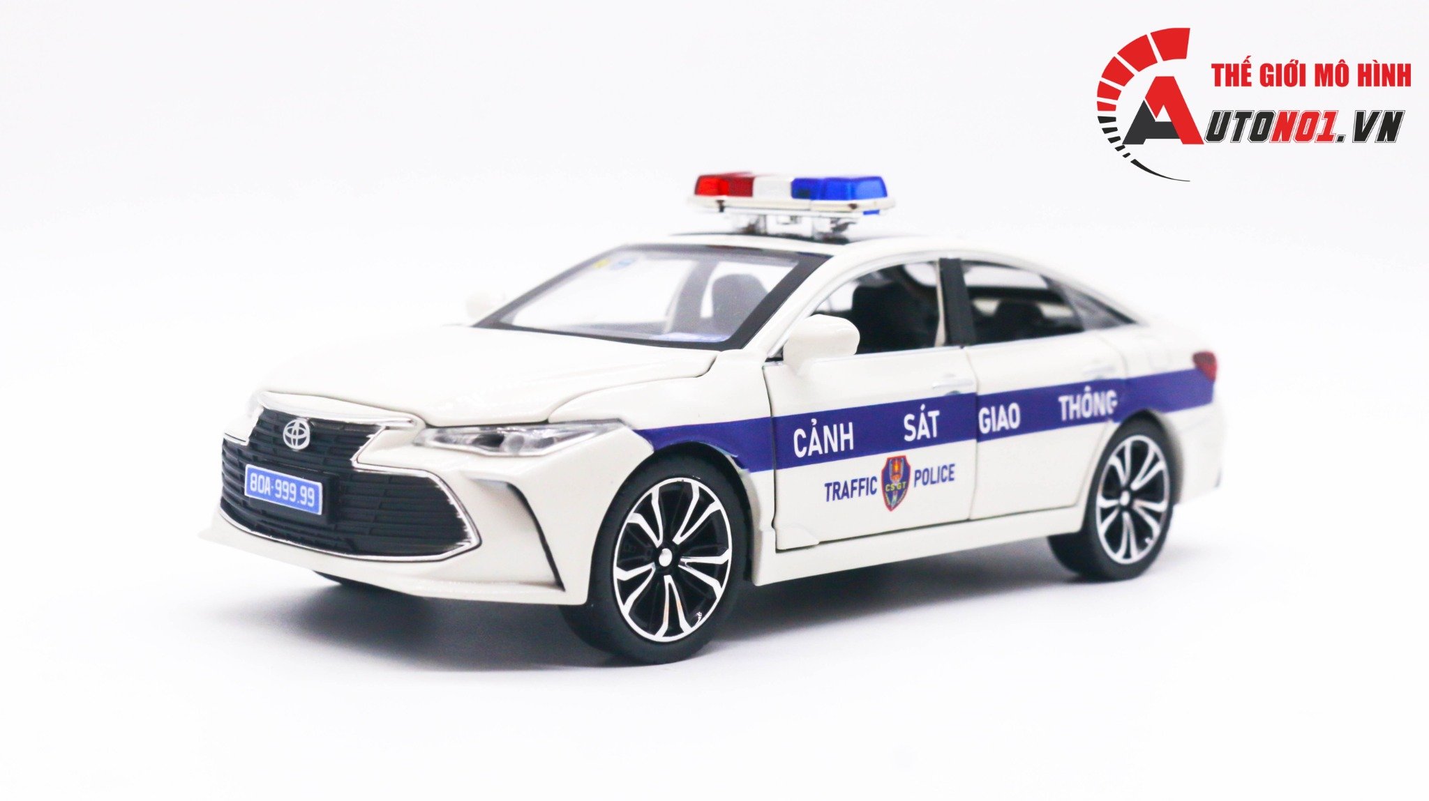  Mô hình xe ô tô độ CSGT Toyota Corolla Altis full open 1:24 CheZhi Autono1 OT187 