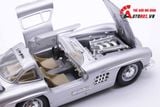  Mô hình Mercedes Benz 300SL 1954 Sliver Collegione đánh lái được full open 1:24 Bburago 3673 