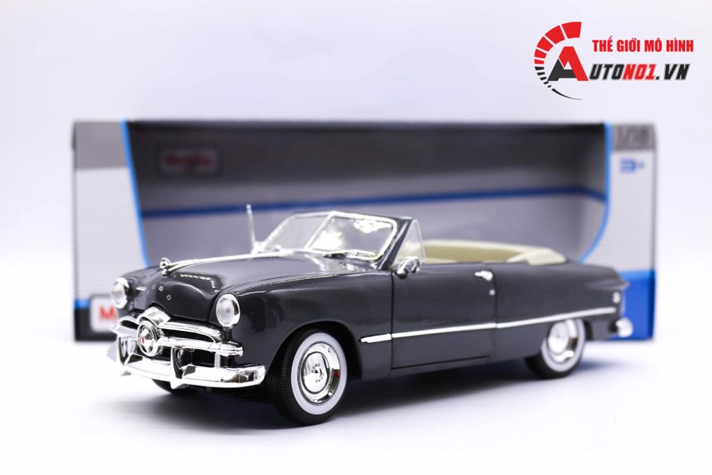 MÔ HÌNH XE FORD CONVERTIBLE 1949 GREY 1:18 MAISTO