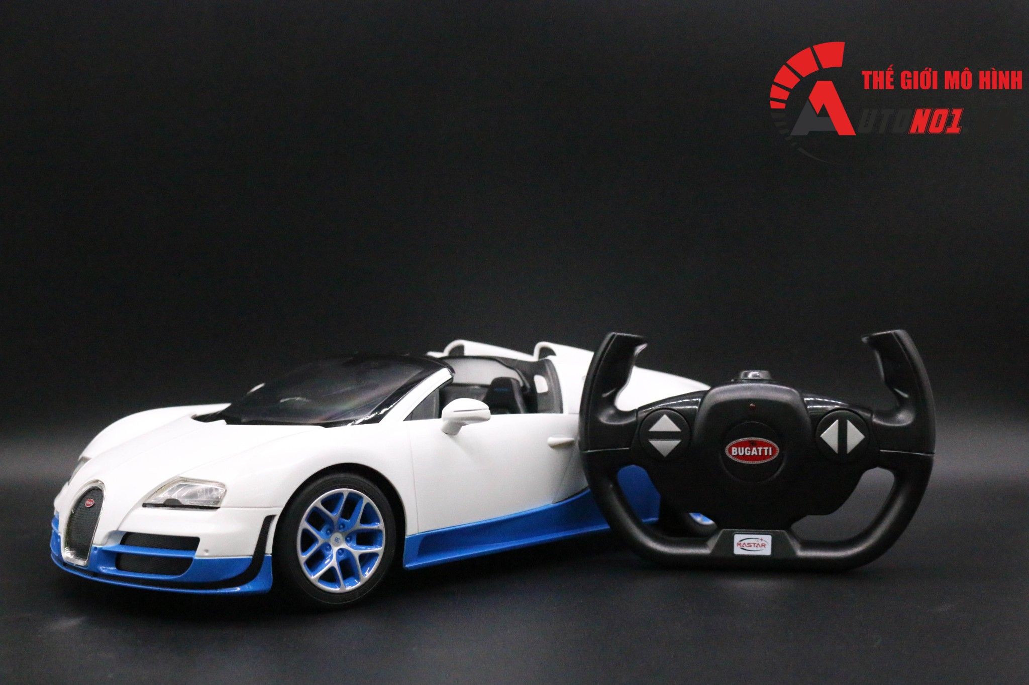  MÔ HÌNH XE ĐIỀU KHIỂN Ô TÔ BUGATTI VEYRON WHITE 1:14 RASTAR 6474 