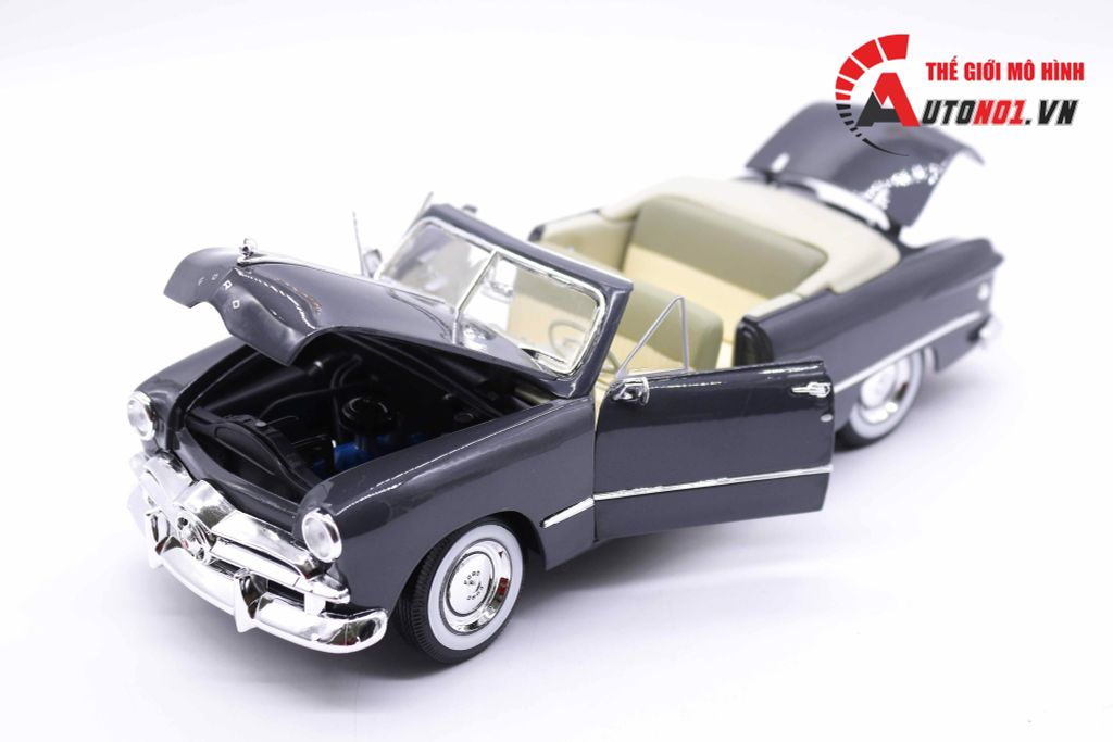 MÔ HÌNH XE FORD CONVERTIBLE 1949 GREY 1:18 MAISTO