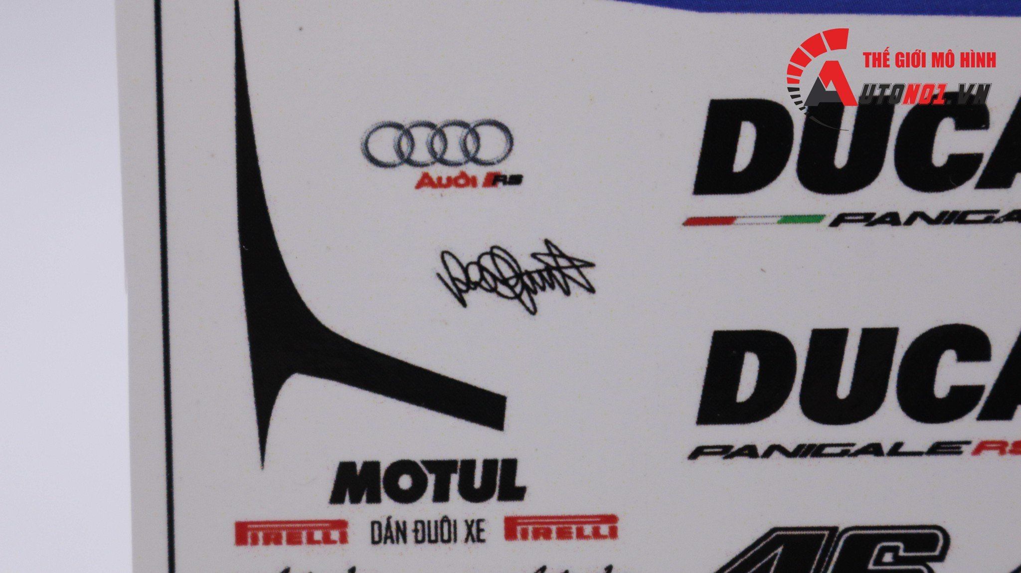  Decal nước độ Ducati Panigale - Audi RS 1:12 Autono1 DC601H 