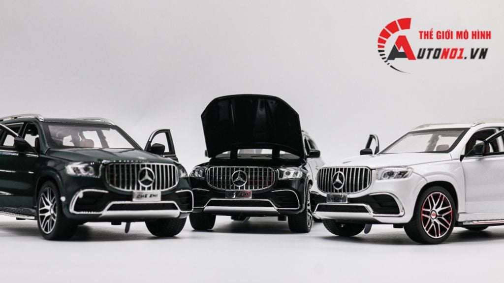 MÔ HÌNH XE MERCEDES BENZ GLS63 AMG 2021 BLACK 1:24 CHEZHI 7943