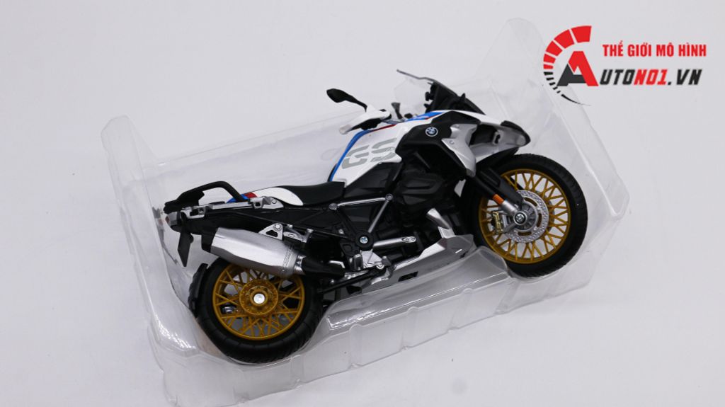 MÔ HÌNH XE BMW R1250 GS WHITE 1:12 MAISTO 7937