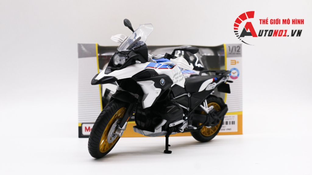 MÔ HÌNH XE BMW R1250 GS WHITE 1:12 MAISTO 7937