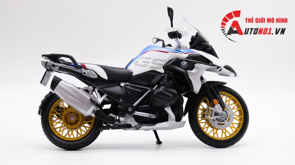 MÔ HÌNH XE BMW R1250 GS WHITE 1:12 MAISTO 7937