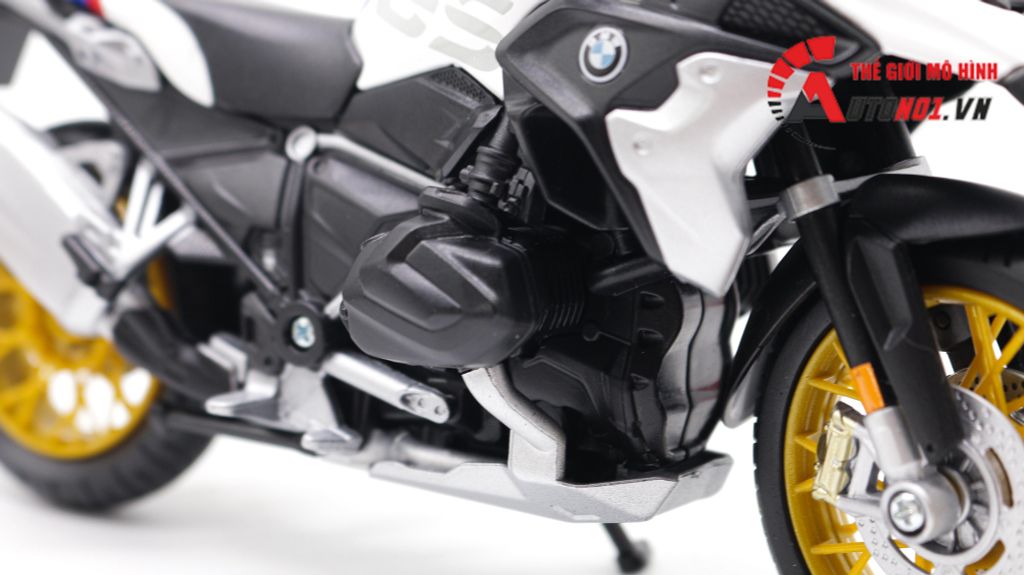 MÔ HÌNH XE BMW R1250 GS WHITE 1:12 MAISTO 7937