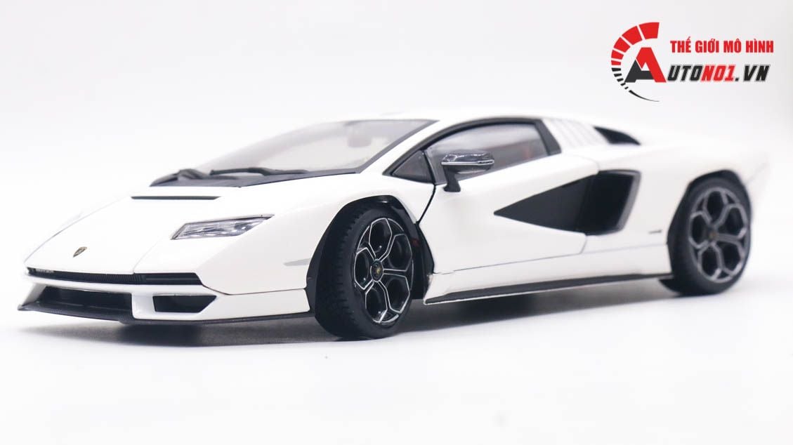  Mô hình xe Lamborghini Countach LPI800-4 đánh lái được full open tỉ lệ 1:24 BBurago 8136 