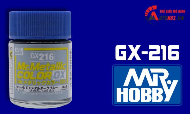 Lacquer gx216 metal dark blue sơn mô hình màu xanh dương yamaha 18ml Mr.Hobby GX216 