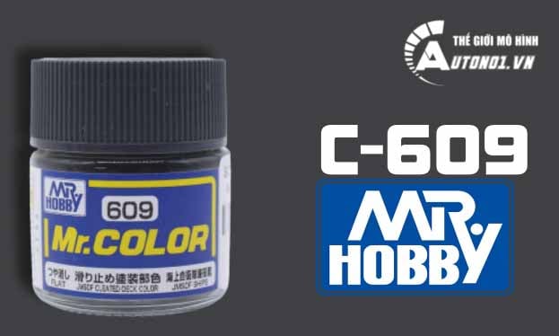  Lacquer c609 cleated deck sơn mô hình màu đen nâu 10ml Mr.Hobby C609 