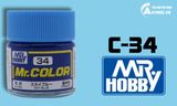  Lacquer c34 sky blue sơn mô hình xanh da trời 10ml Mr.Hobby C34 