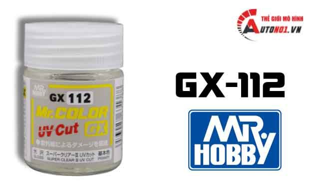  Lacquer gx112 super clear iii uv cut gloss sơn mô hình phủ bóng chống tia uv 18ml Mr.Hobby GX112 