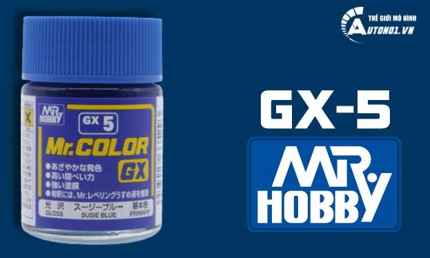  Lacquer gx5 susie blue gloss sơn mô hình màu xanh đậm 18ml Mr.Hobby GX5 