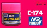  Lacquer c174 flourescent pink sơn mô hình màu hồng neon 10ml Mr.Hobby C174 