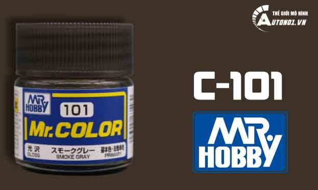  Lacquer c101 smoke gray sơn mô hình màu xám khói sơn kính 10ml Mr.Hobby C101 