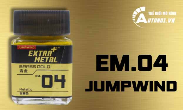  Lacquer em.04 brass gold sơn mô hình màu vàng 24k 18ml Jumpwind EM04 