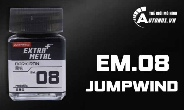  Lacquer em.08 dark iron sơn mô hình màu kim loại tối 18ml Jumpwind EM08 