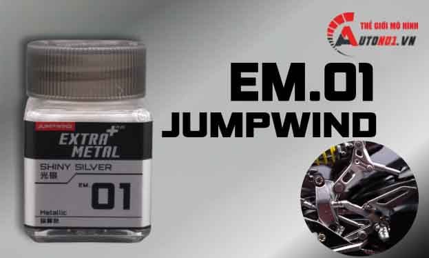  Lacquer em.01 silver shiny sơn mô hình màu bạc lóc máy 18ml Jumpwind EM01 