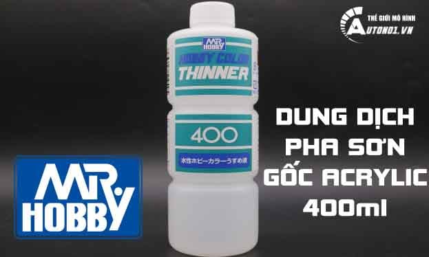  Dung dịch pha sơn thinner gốc acrylic t-111 400ml Mr.Hobby PK198 