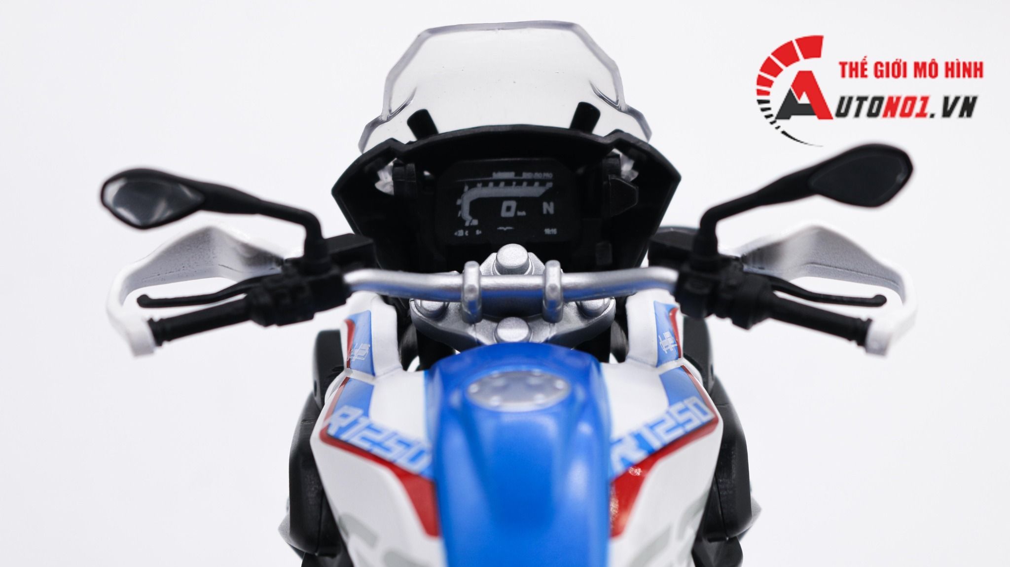  Mô hình xe Bmw R1250 GS white 1:12 Maisto 6776 