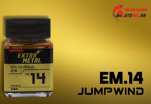  Lacquer em.14 solid gold sơn mô hình màu vàng kim loại 18ml Jumpwind EM14 