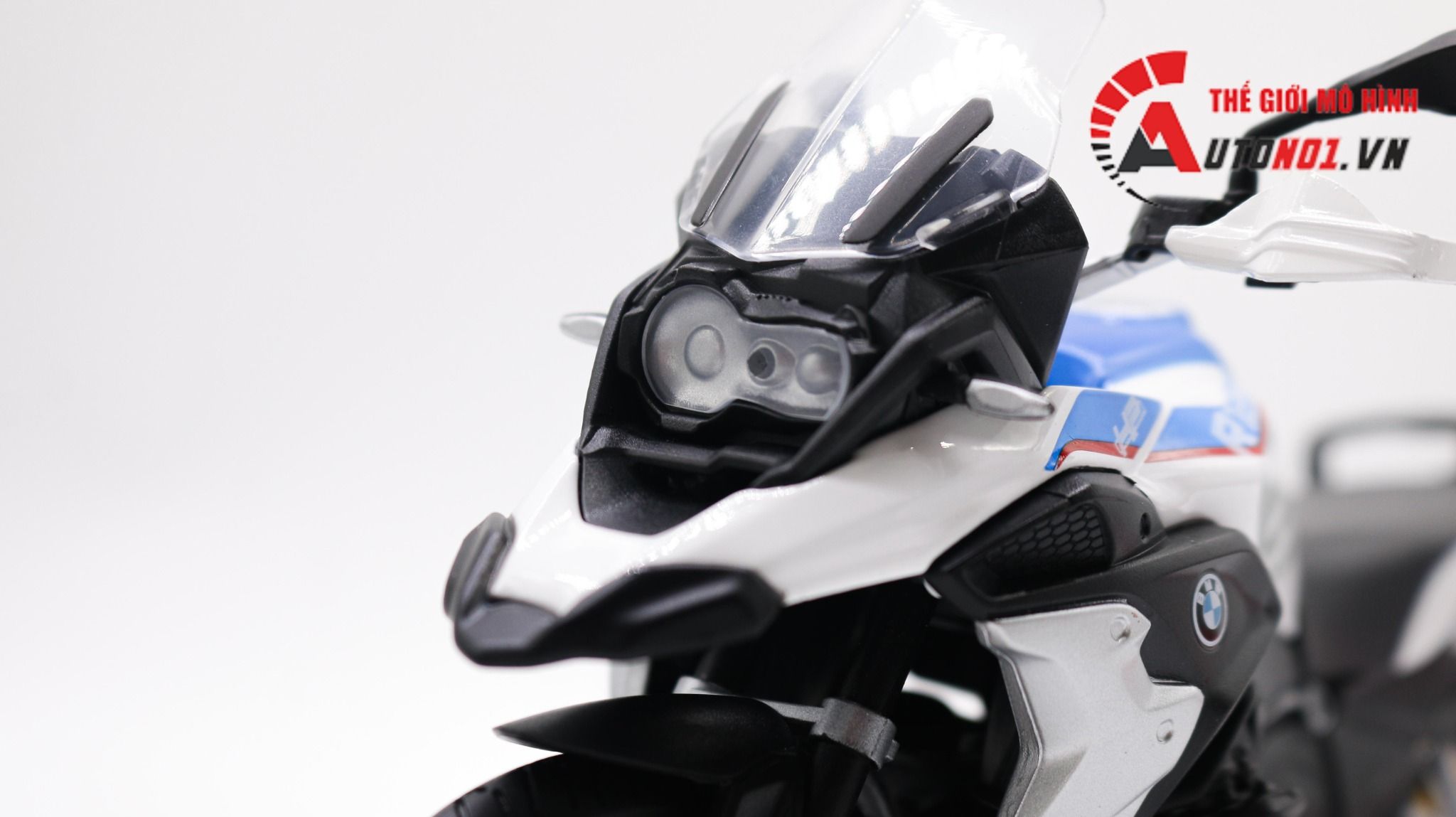  Mô hình xe Bmw R1250 GS white 1:12 Maisto 6776 