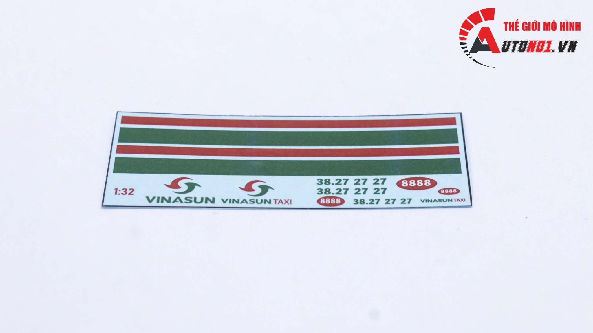  Decal nước cho xe dịch vụ - thương mại Vinasun taxi dán mọi nền màu cho xe mô hình tỉ lệ 1:32 DC705 