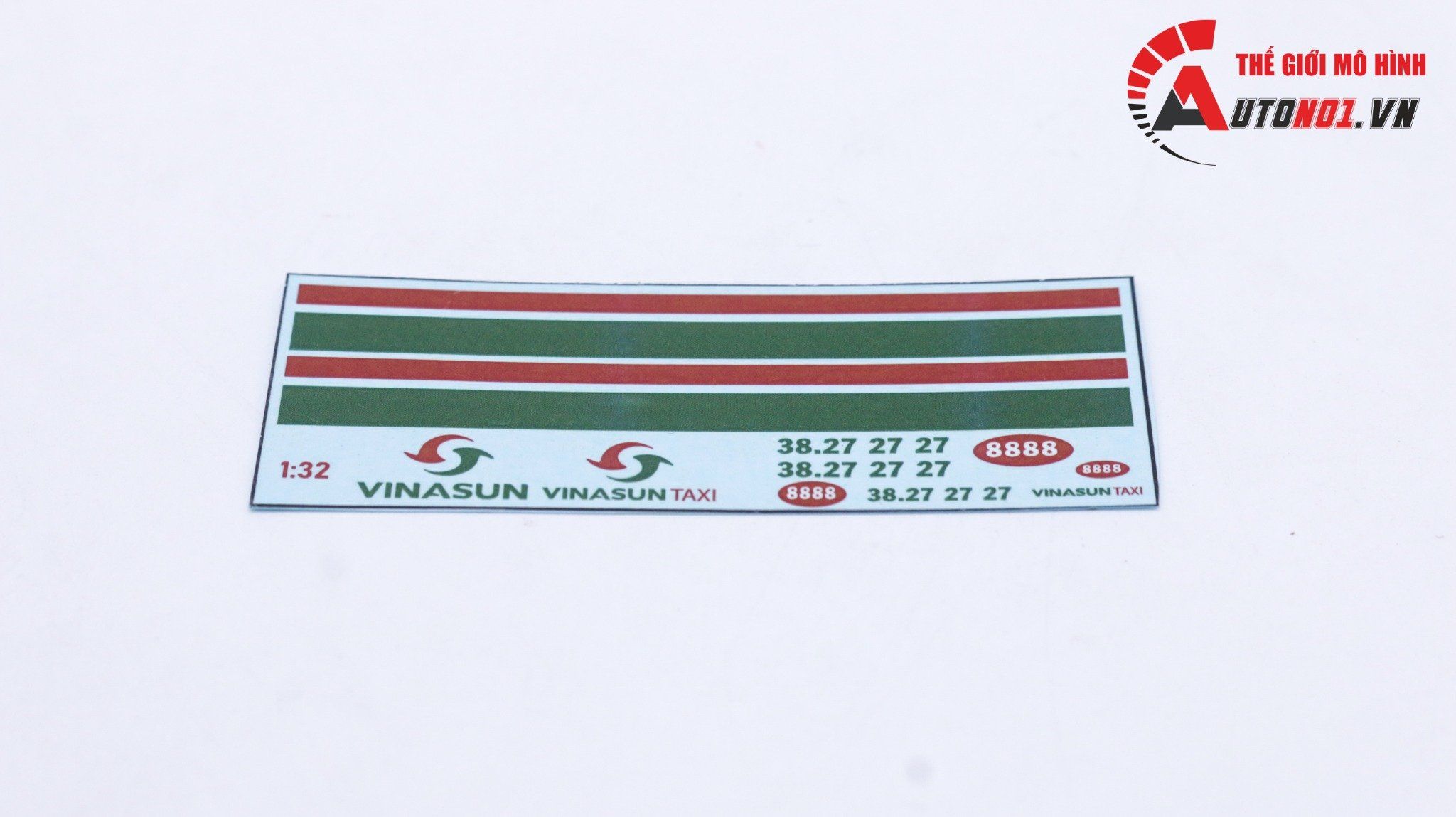  Decal nước cho xe dịch vụ - thương mại Vinasun taxi dán mọi nền màu cho xe mô hình tỉ lệ 1:32 DC705 