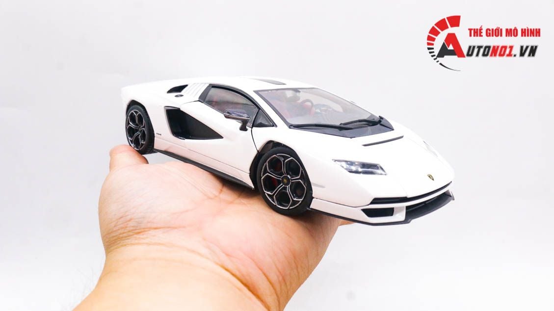  Mô hình xe Lamborghini Countach LPI800-4 đánh lái được full open tỉ lệ 1:24 BBurago 8136 