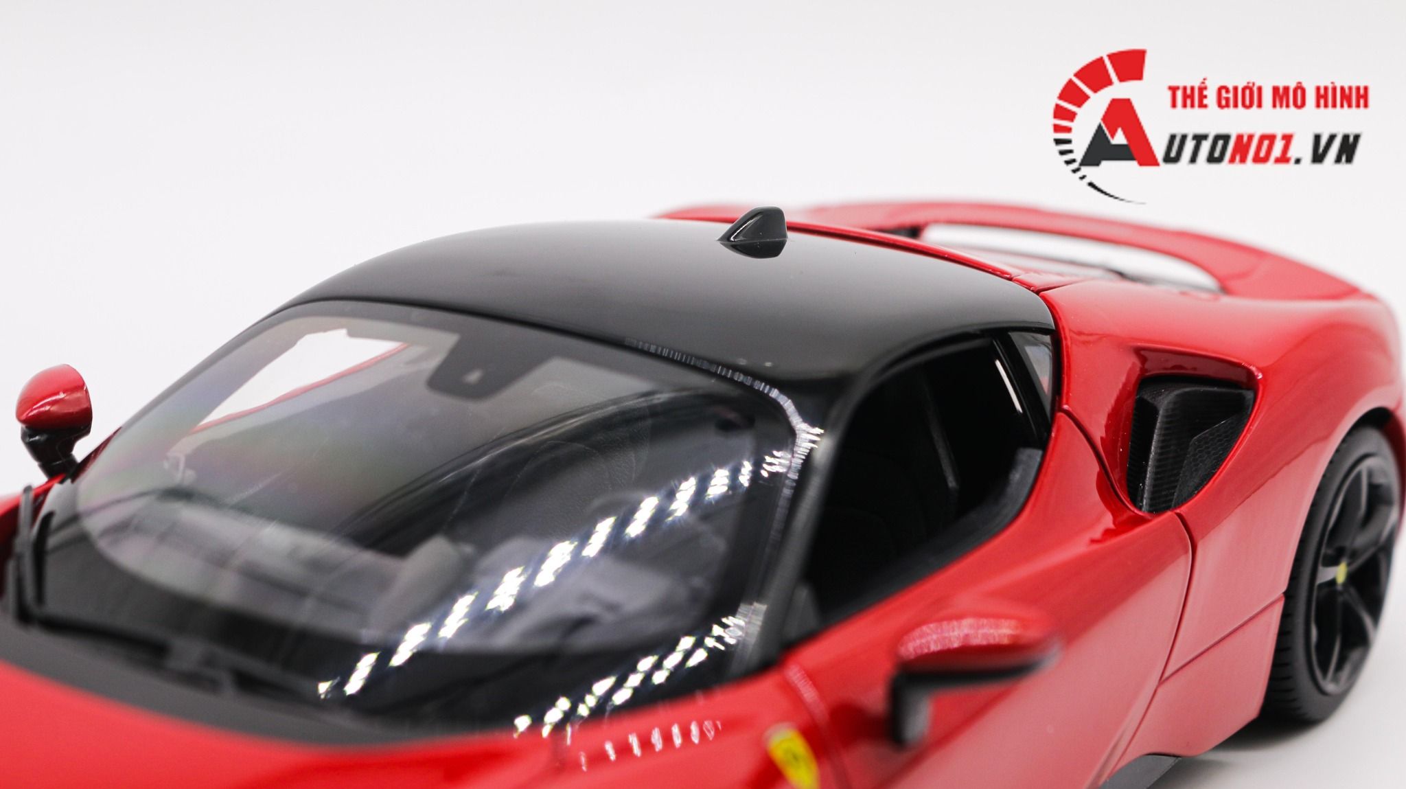  Mô hình xe Ferrari Sf90 Stradale Red 1:18 Bburago 7936 