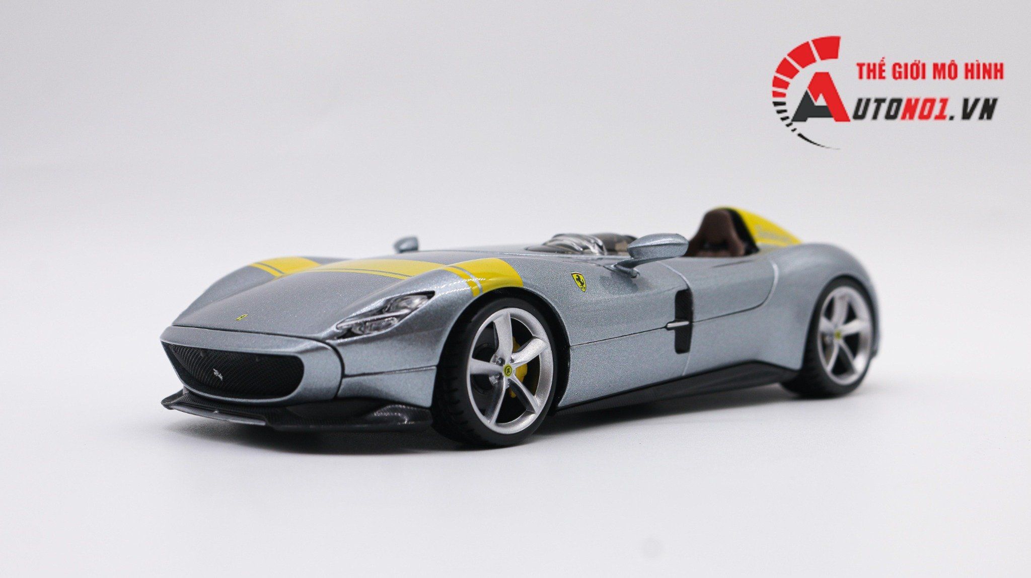  Mô hình xe Ferrari Monza Sp1 Sports đánh lái được full open 1:24 Bburago 7954 