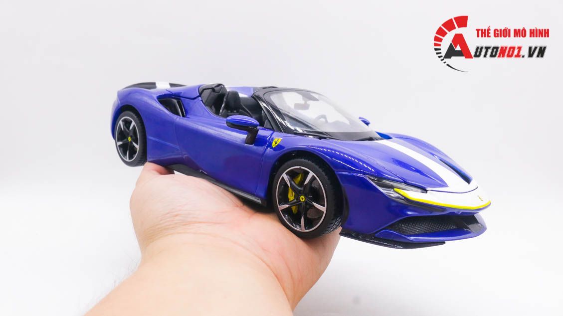  Mô hình xe Ferrari Sf90 Stradale Assetto Fiorano 1:18 Bburago 8129 