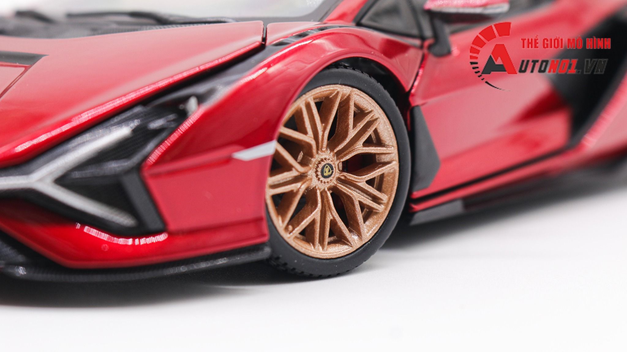  Mô hình xe Lamborghini Sian Fkp 37 Red 1:24 Bburago 7935 