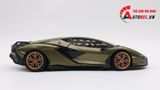  Mô hình xe Lamborghini Sian Fkp 37 Green đánh lái được full open 1:24 Bburago 7934 