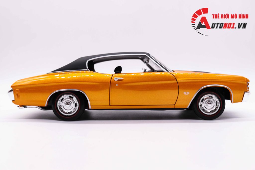 MÔ HÌNH XE CHEVROLET CHEVELLE SS454 SPORT COUPE ORANGE 1:18 MAISTO 1971