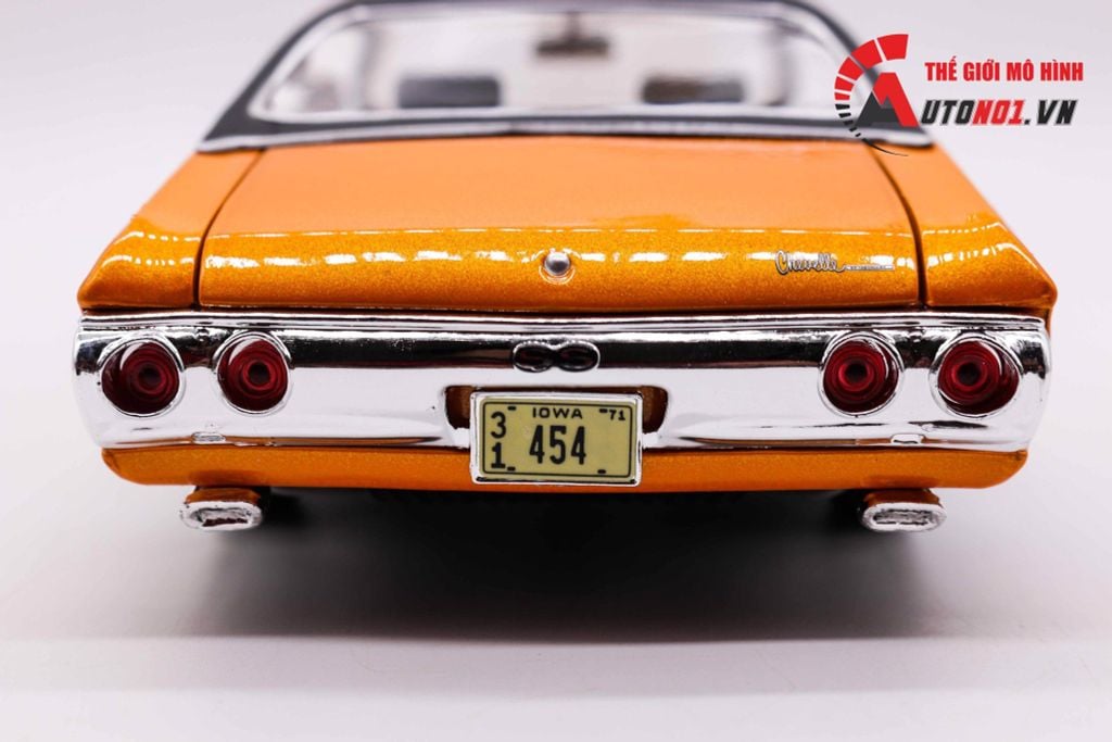 MÔ HÌNH XE CHEVROLET CHEVELLE SS454 SPORT COUPE ORANGE 1:18 MAISTO 1971