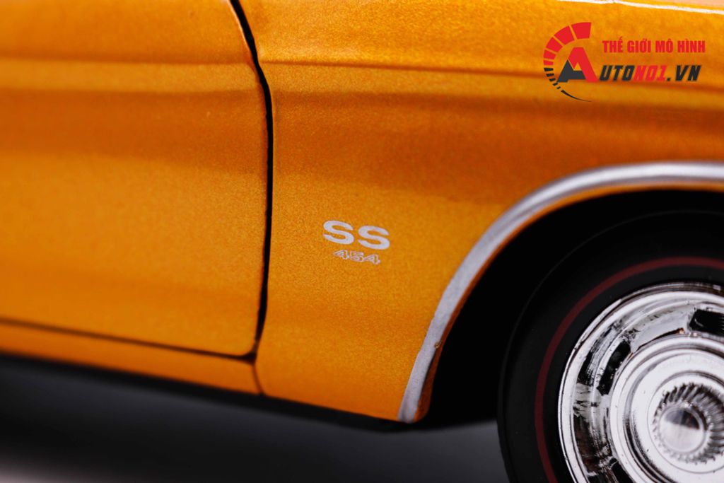 MÔ HÌNH XE CHEVROLET CHEVELLE SS454 SPORT COUPE ORANGE 1:18 MAISTO 1971