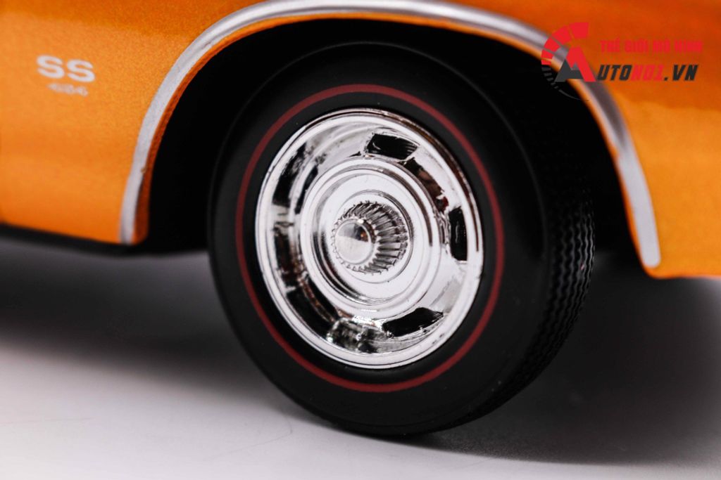 MÔ HÌNH XE CHEVROLET CHEVELLE SS454 SPORT COUPE ORANGE 1:18 MAISTO 1971